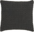 Charcoal Chunky Braid Throw Pillow